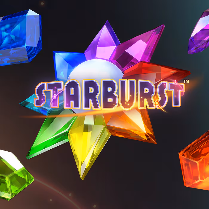Starburst slot - classic NetEnt game with expanding wilds and cosmic gem theme